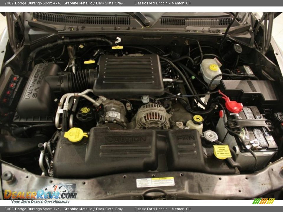 2002 Dodge Durango Sport 4x4 Graphite Metallic / Dark Slate Gray Photo #17