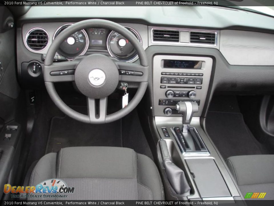 2010 Ford Mustang V6 Convertible Performance White / Charcoal Black Photo #13