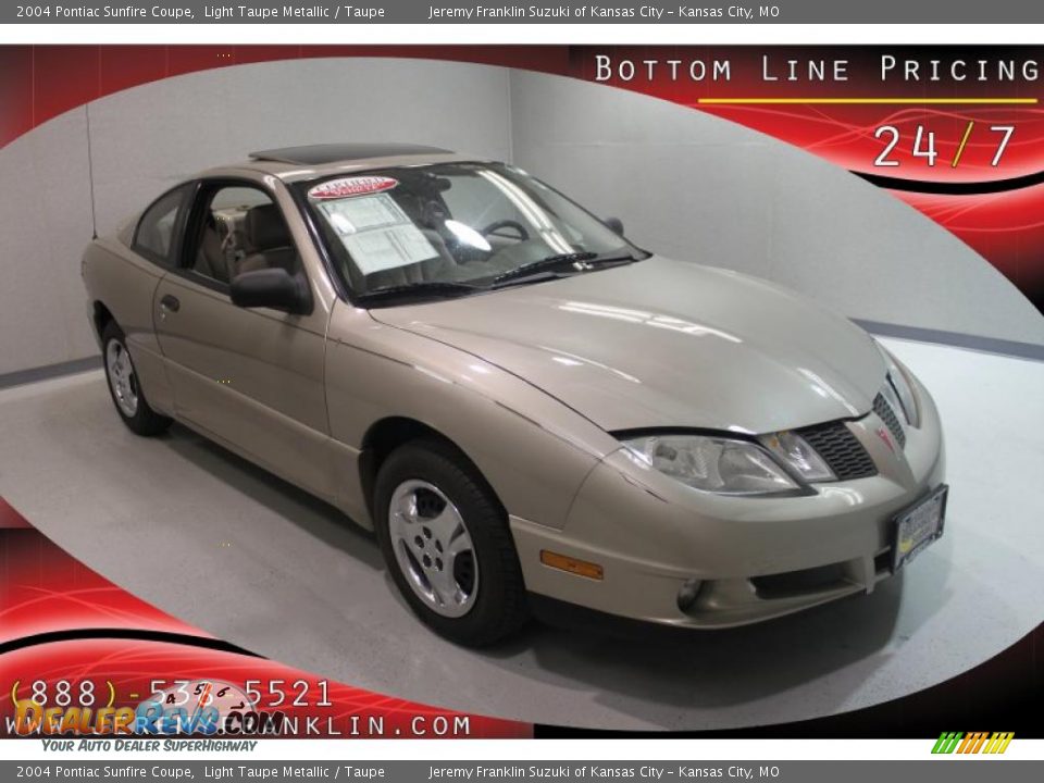 2004 Pontiac Sunfire Coupe Light Taupe Metallic / Taupe Photo #1