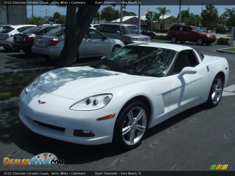 2010 Chevrolet Corvette Coupe Arctic White / Cashmere Photo #1