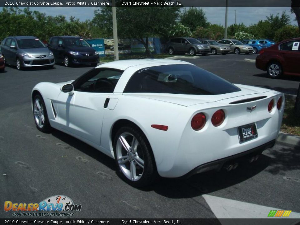 2010 Chevrolet Corvette Coupe Arctic White / Cashmere Photo #4
