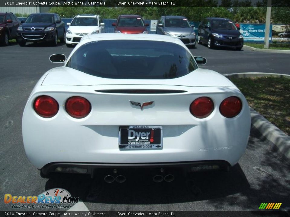 2010 Chevrolet Corvette Coupe Arctic White / Cashmere Photo #5