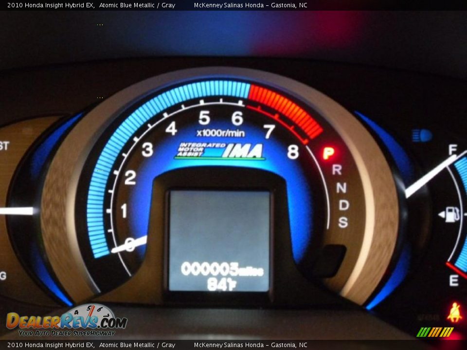2010 Honda Insight Hybrid EX Atomic Blue Metallic / Gray Photo #26