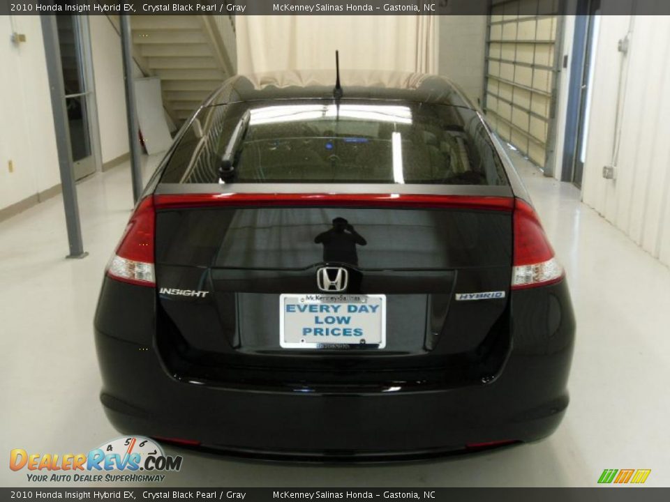 2010 Honda Insight Hybrid EX Crystal Black Pearl / Gray Photo #3
