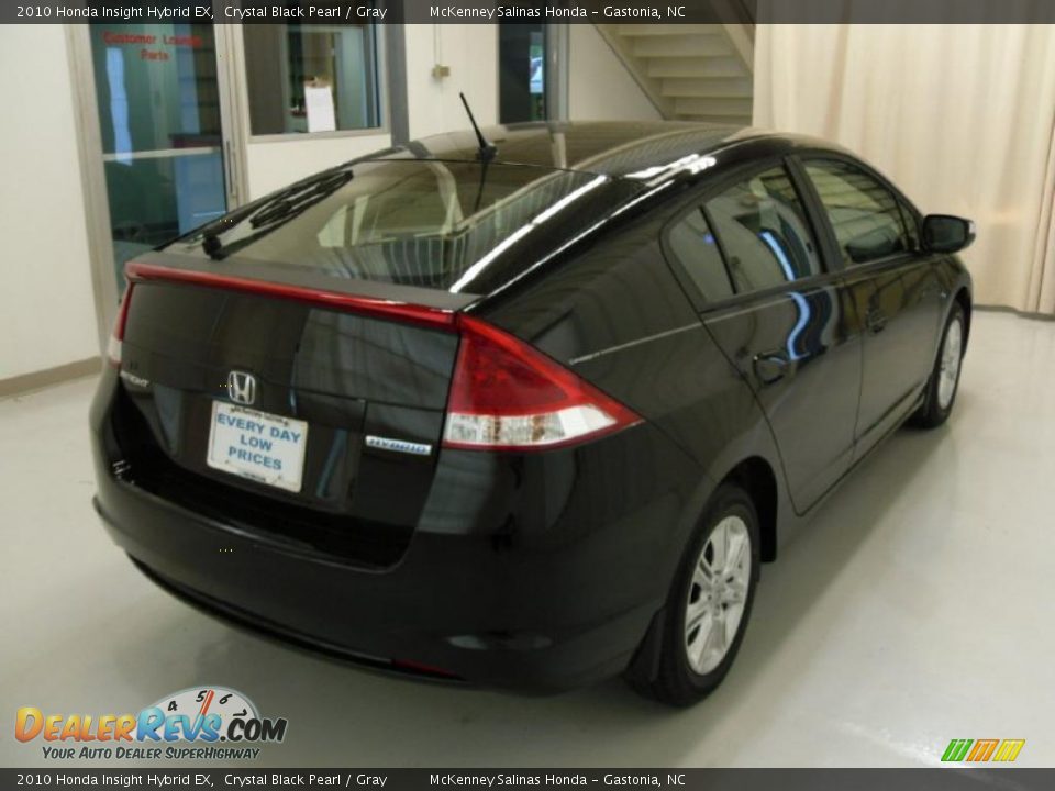 2010 Honda Insight Hybrid EX Crystal Black Pearl / Gray Photo #4