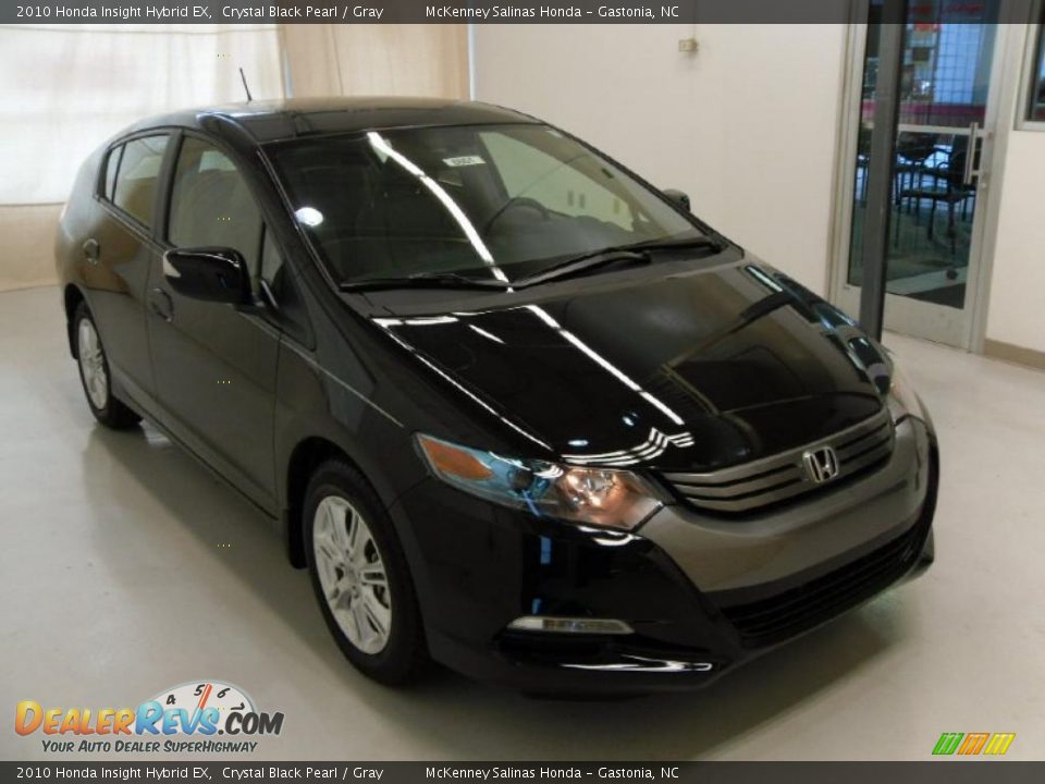 2010 Honda Insight Hybrid EX Crystal Black Pearl / Gray Photo #5