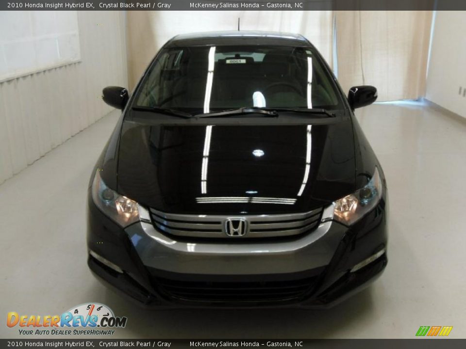 2010 Honda Insight Hybrid EX Crystal Black Pearl / Gray Photo #6