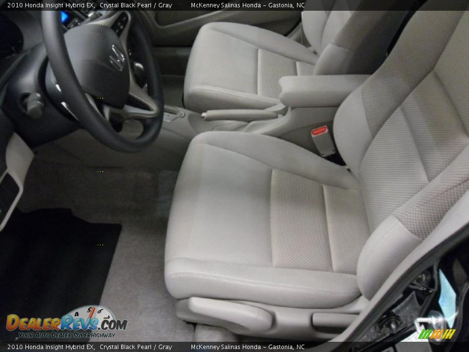 2010 Honda Insight Hybrid EX Crystal Black Pearl / Gray Photo #9