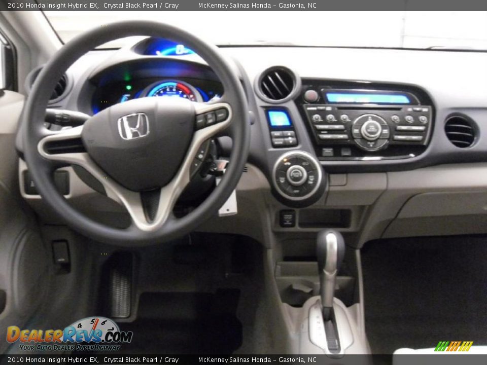 2010 Honda Insight Hybrid EX Crystal Black Pearl / Gray Photo #17