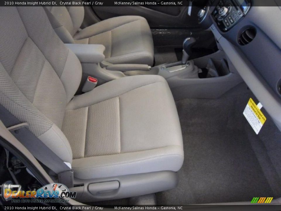 2010 Honda Insight Hybrid EX Crystal Black Pearl / Gray Photo #21