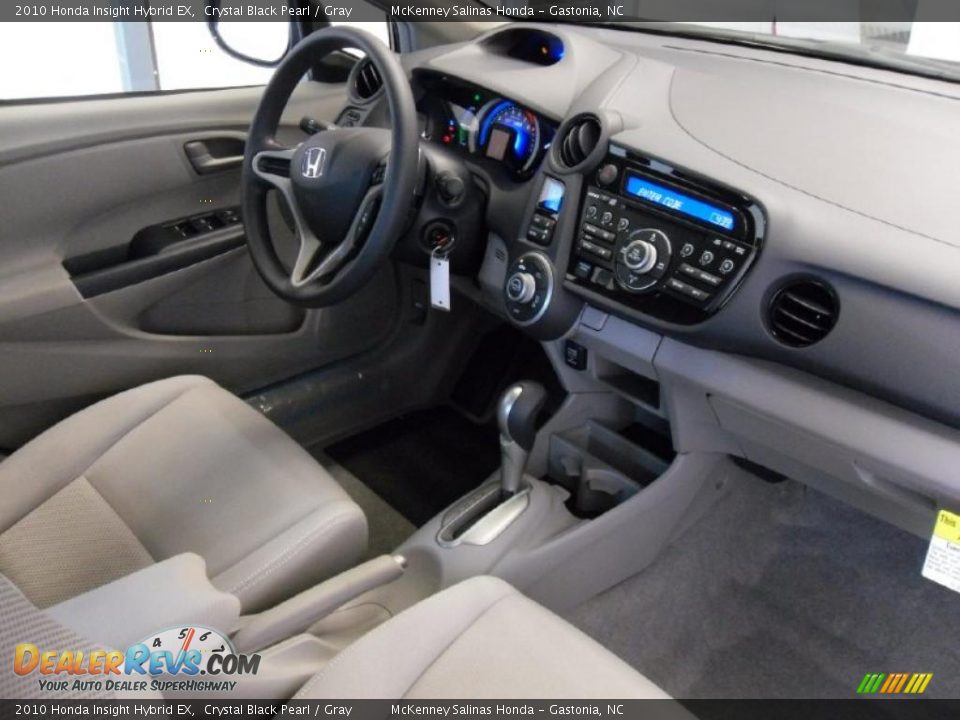 2010 Honda Insight Hybrid EX Crystal Black Pearl / Gray Photo #24