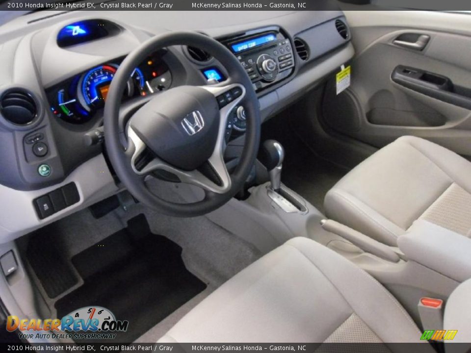 2010 Honda Insight Hybrid EX Crystal Black Pearl / Gray Photo #25