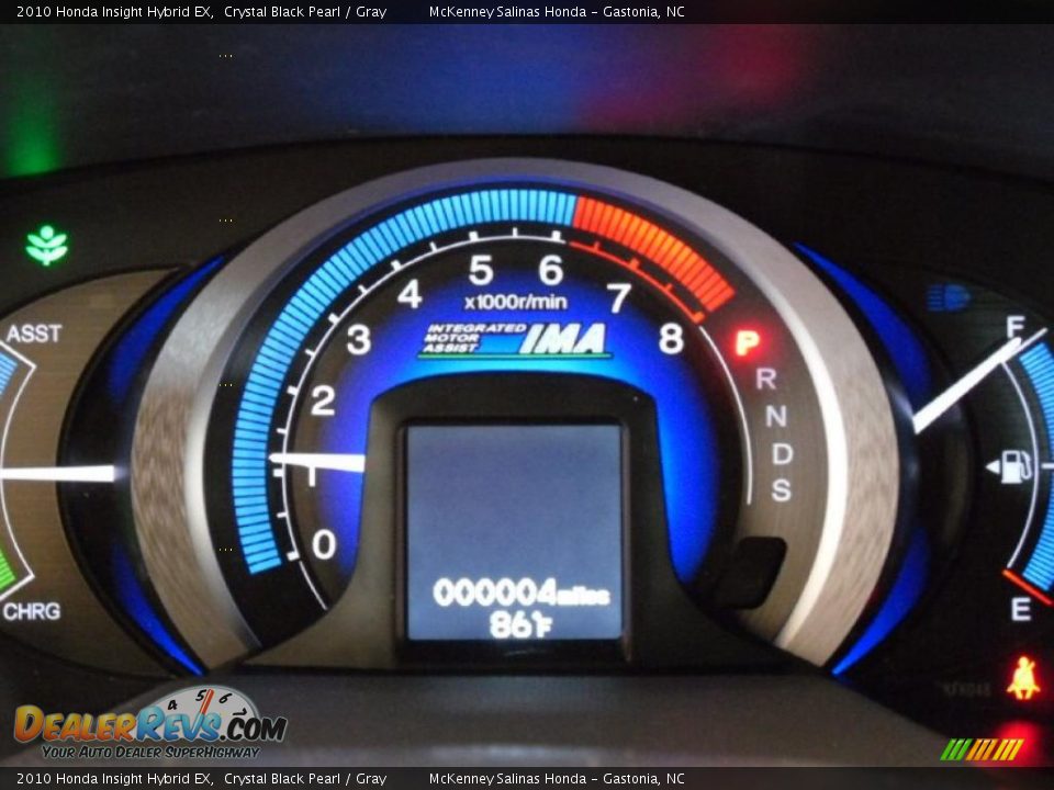2010 Honda Insight Hybrid EX Crystal Black Pearl / Gray Photo #26