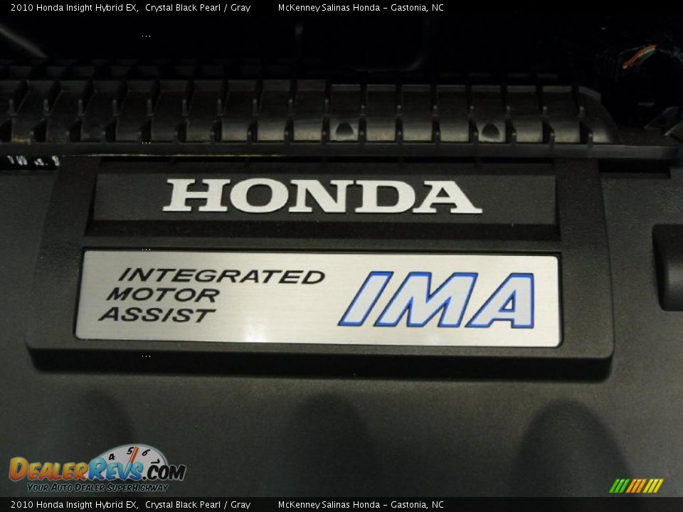 2010 Honda Insight Hybrid EX Crystal Black Pearl / Gray Photo #28