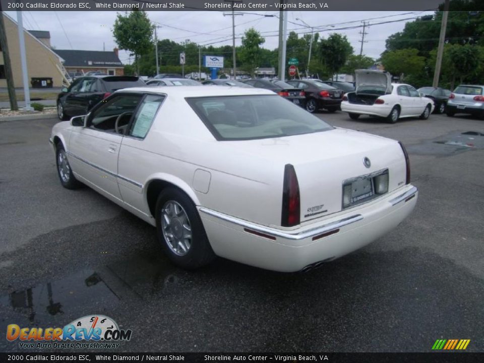 2000 Cadillac Eldorado ESC White Diamond / Neutral Shale Photo #3