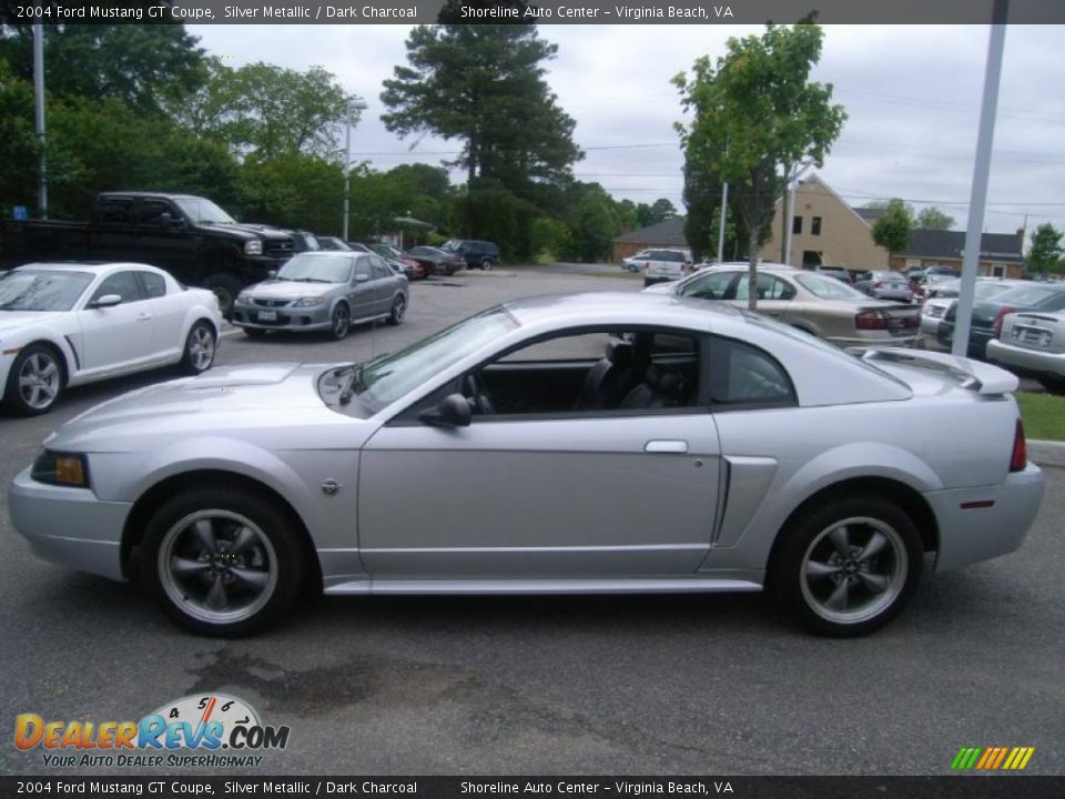 2004 Ford Mustang GT Coupe Silver Metallic / Dark Charcoal Photo #2
