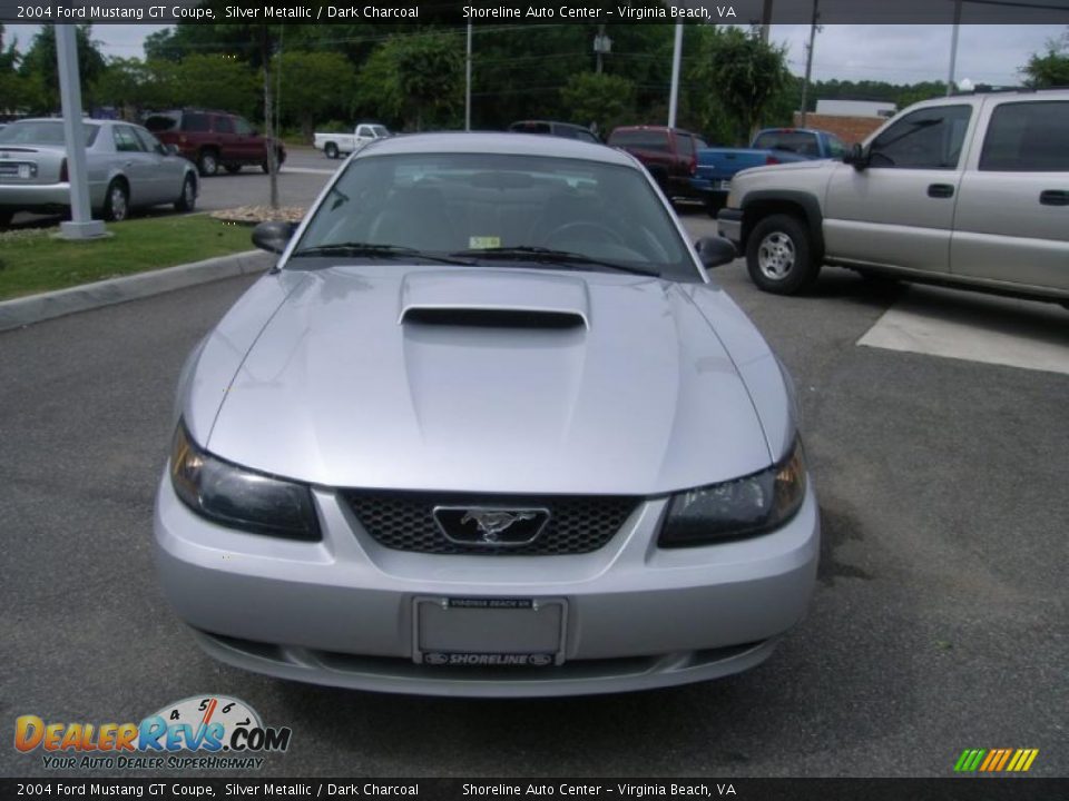 2004 Ford Mustang GT Coupe Silver Metallic / Dark Charcoal Photo #10