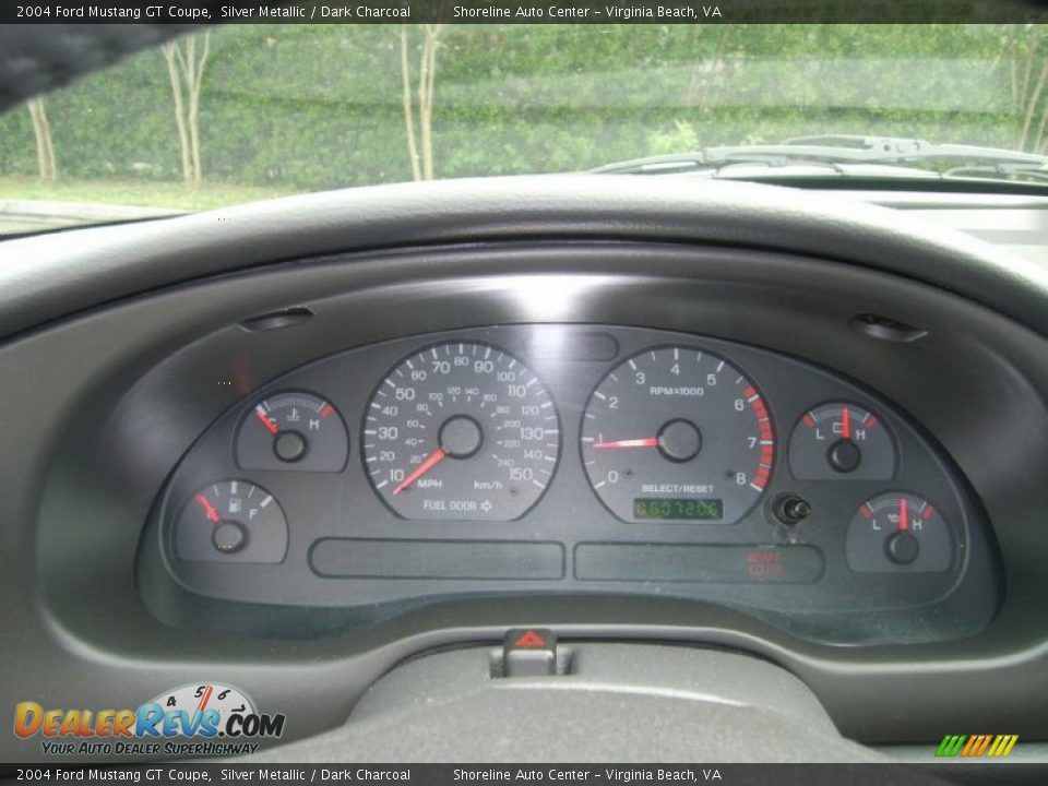 2004 Ford Mustang GT Coupe Silver Metallic / Dark Charcoal Photo #19