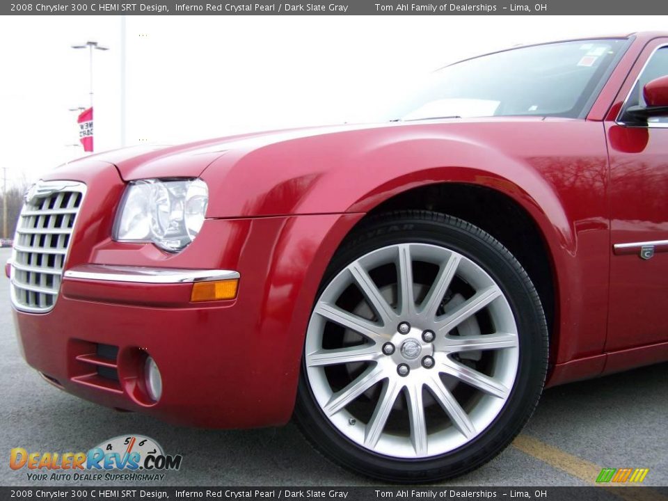 2008 Chrysler 300 C HEMI SRT Design Inferno Red Crystal Pearl / Dark Slate Gray Photo #2