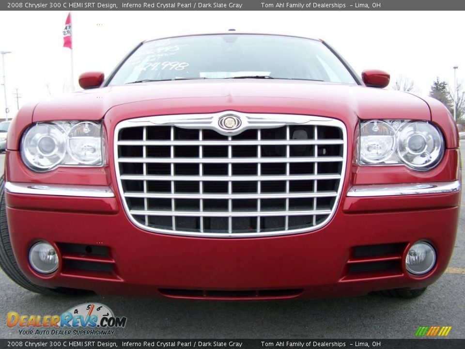 2008 Chrysler 300 C HEMI SRT Design Inferno Red Crystal Pearl / Dark Slate Gray Photo #3