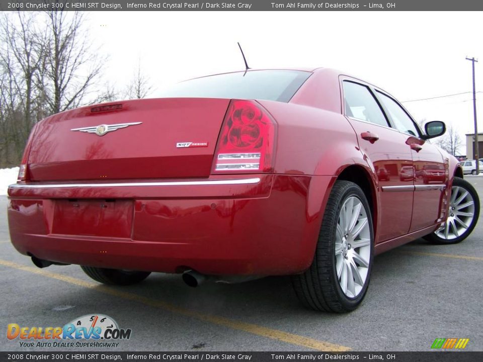 2008 Chrysler 300 C HEMI SRT Design Inferno Red Crystal Pearl / Dark Slate Gray Photo #5