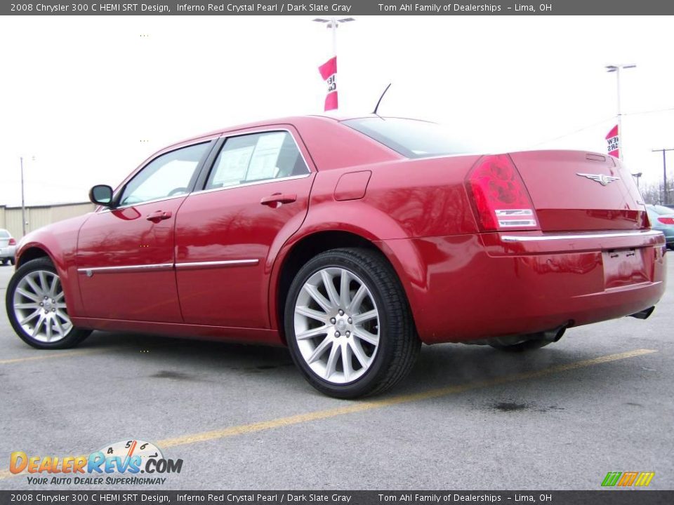 2008 Chrysler 300 C HEMI SRT Design Inferno Red Crystal Pearl / Dark Slate Gray Photo #6