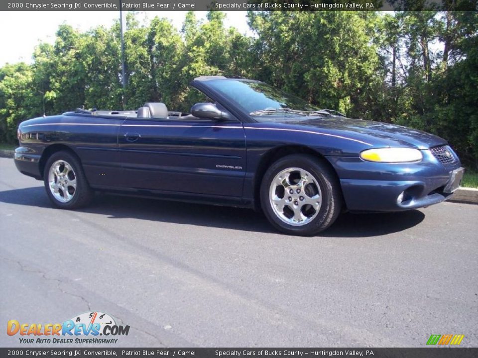 2000 Chrysler Sebring JXi Convertible Patriot Blue Pearl / Camel Photo #1