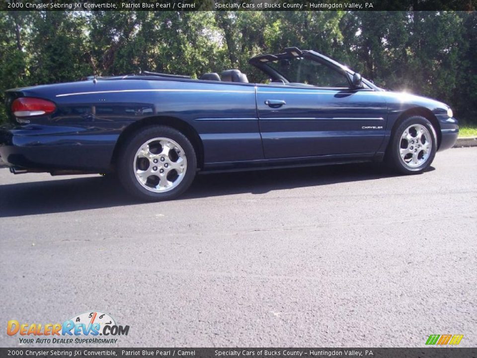 2000 Chrysler Sebring JXi Convertible Patriot Blue Pearl / Camel Photo #5