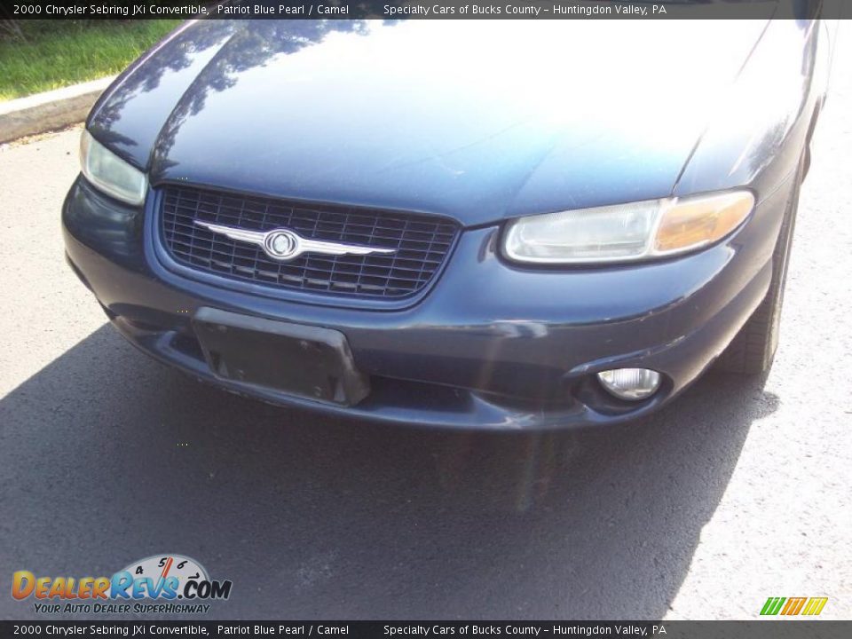 2000 Chrysler Sebring JXi Convertible Patriot Blue Pearl / Camel Photo #13