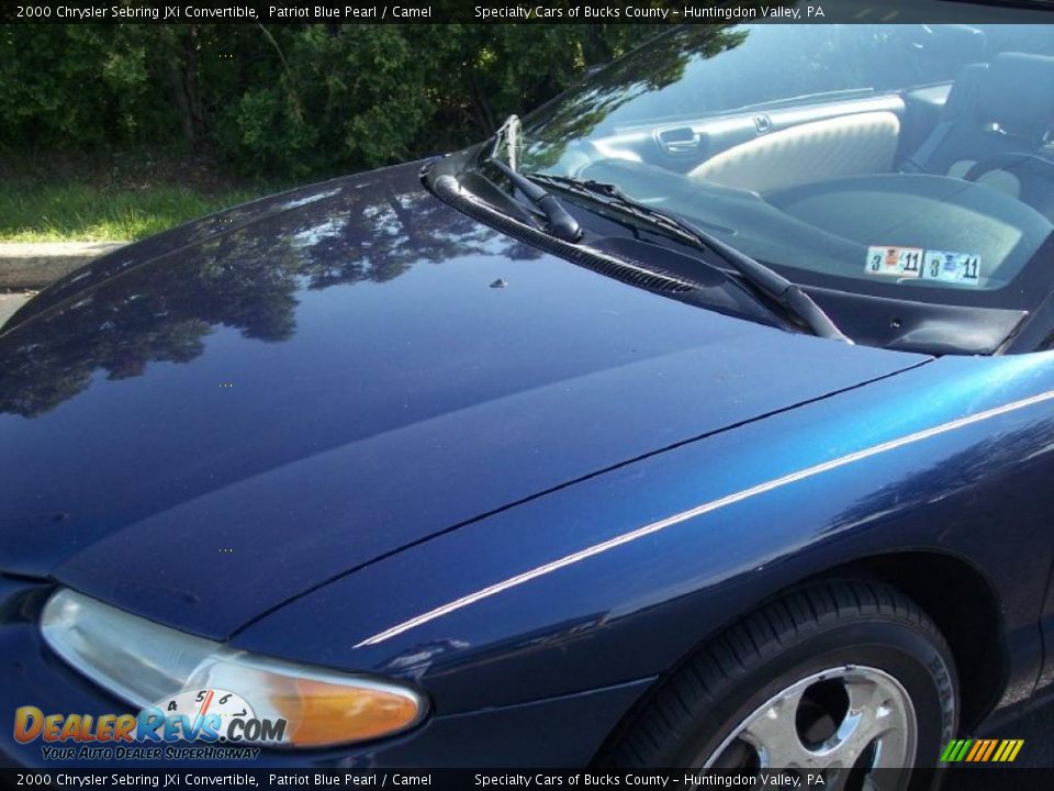 2000 Chrysler Sebring JXi Convertible Patriot Blue Pearl / Camel Photo #14