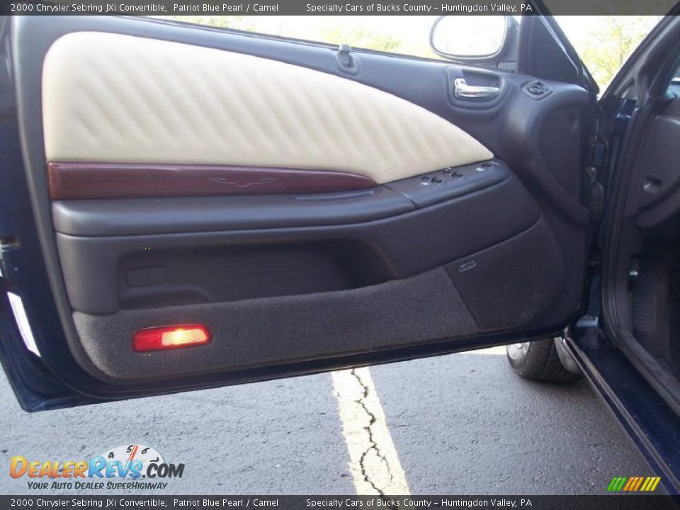 2000 Chrysler Sebring JXi Convertible Patriot Blue Pearl / Camel Photo #16