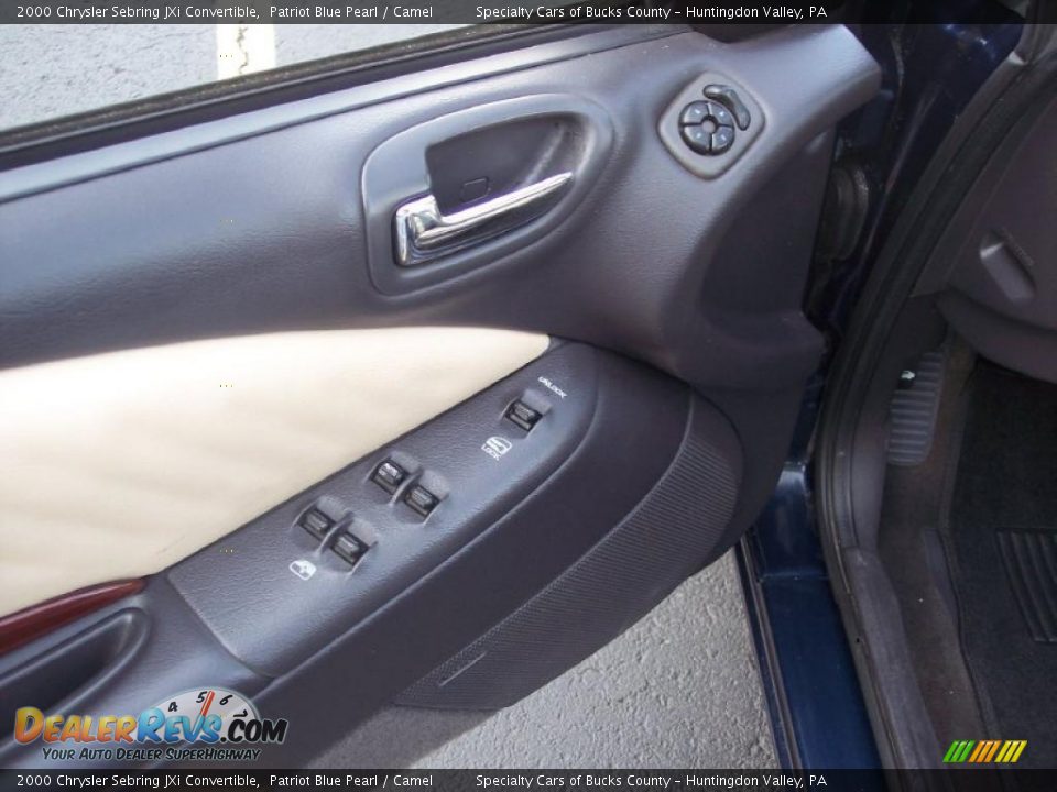 2000 Chrysler Sebring JXi Convertible Patriot Blue Pearl / Camel Photo #17