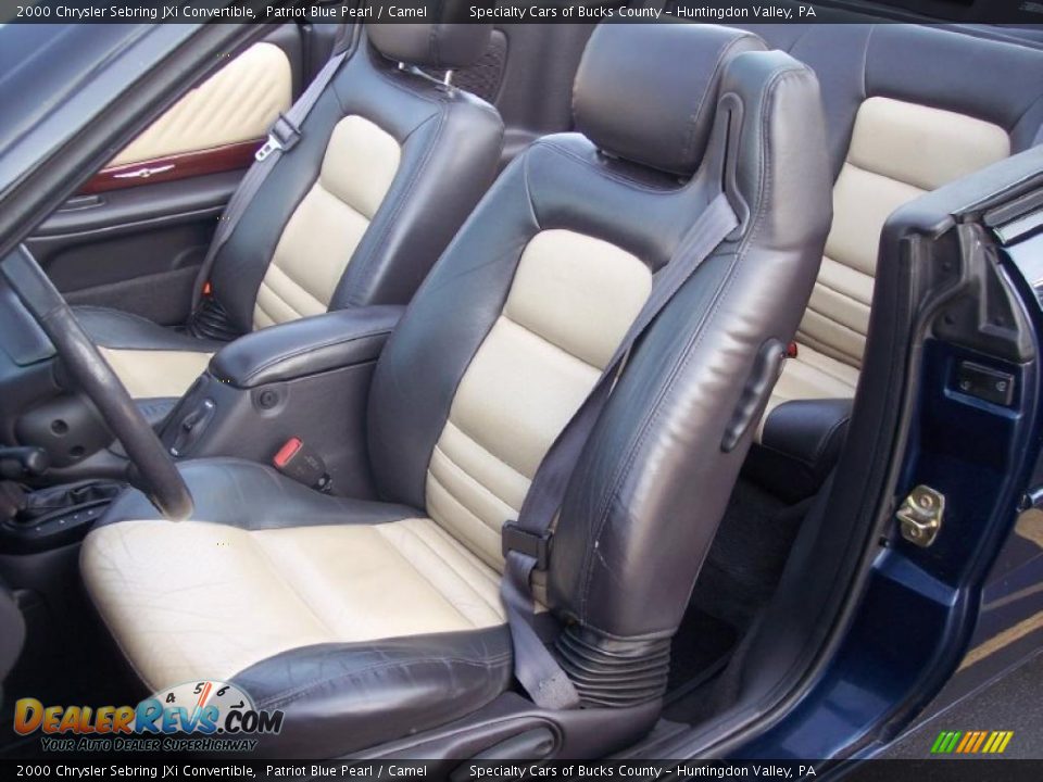 2000 Chrysler Sebring JXi Convertible Patriot Blue Pearl / Camel Photo #19