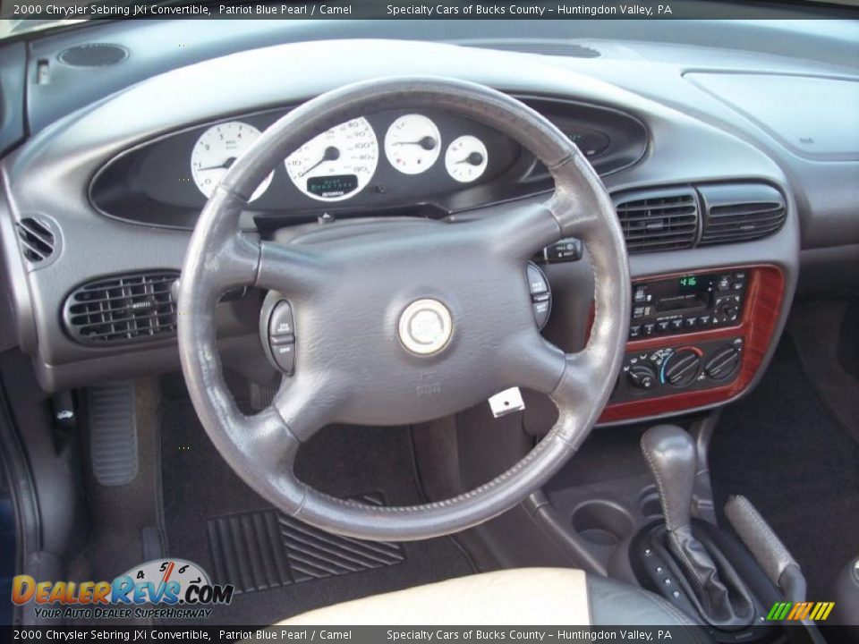 2000 Chrysler Sebring JXi Convertible Patriot Blue Pearl / Camel Photo #20