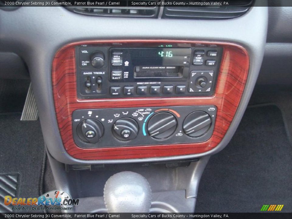 2000 Chrysler Sebring JXi Convertible Patriot Blue Pearl / Camel Photo #21