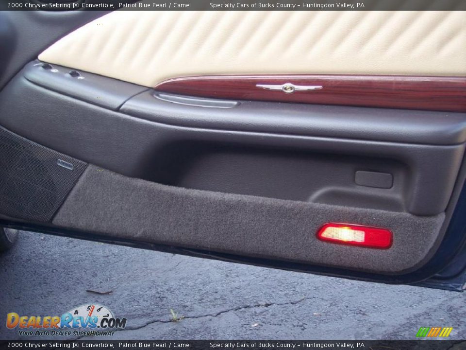 2000 Chrysler Sebring JXi Convertible Patriot Blue Pearl / Camel Photo #23