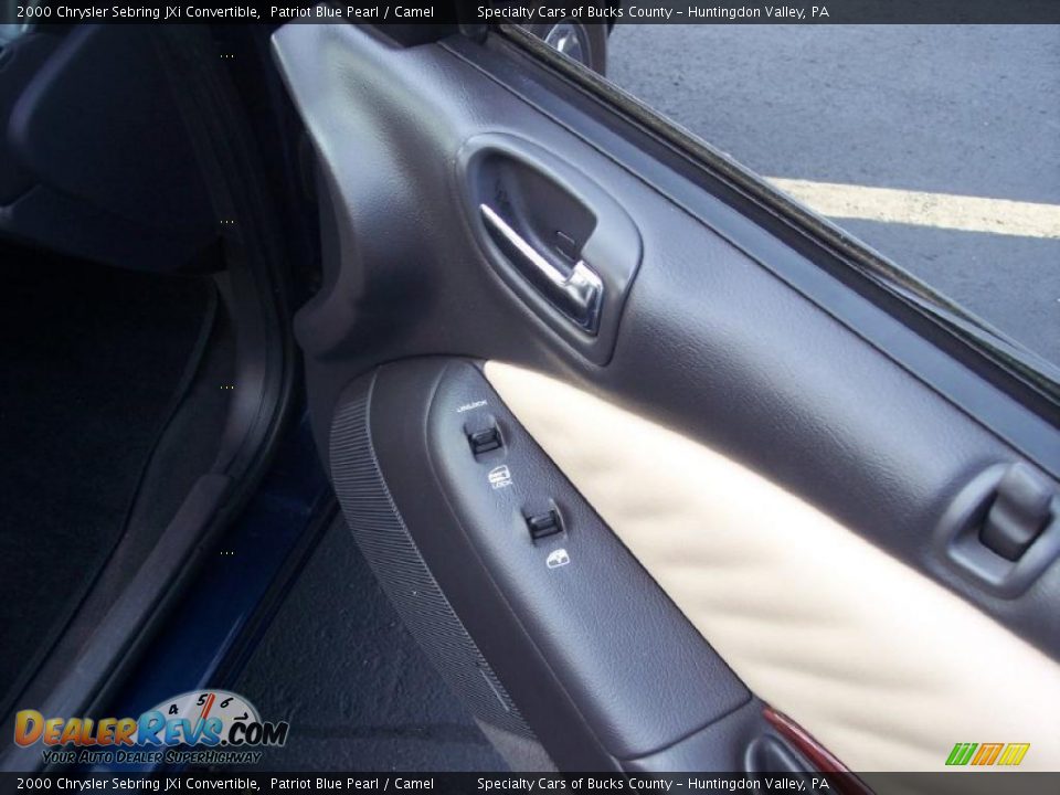 2000 Chrysler Sebring JXi Convertible Patriot Blue Pearl / Camel Photo #24