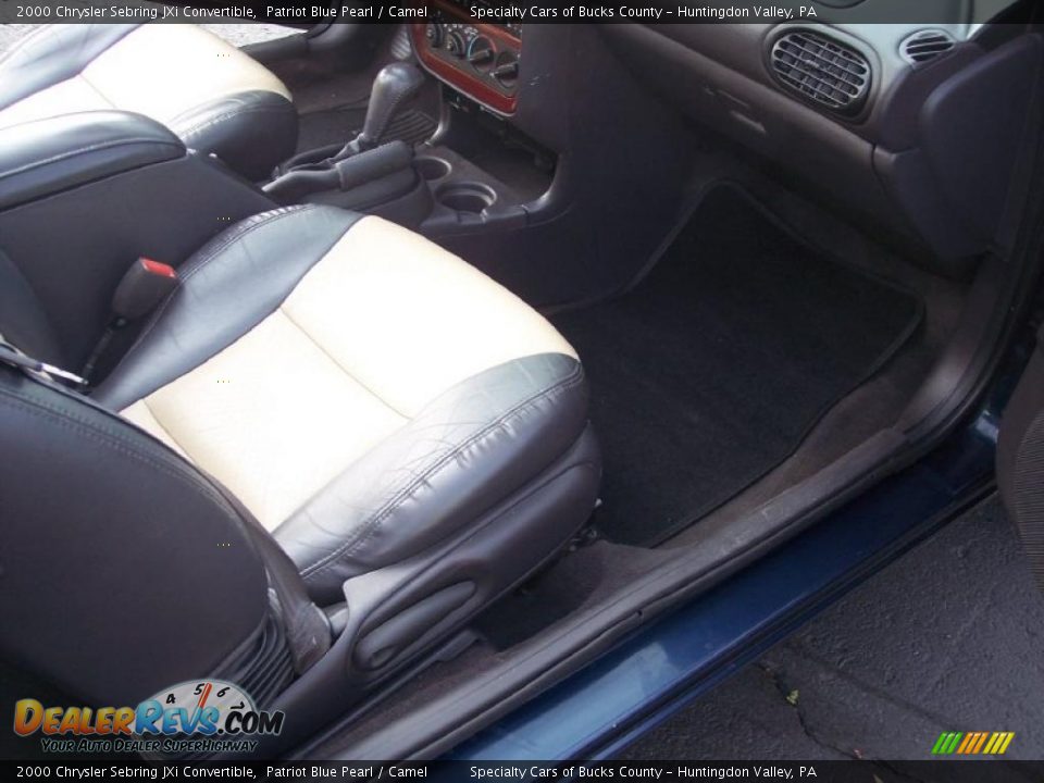 2000 Chrysler Sebring JXi Convertible Patriot Blue Pearl / Camel Photo #25