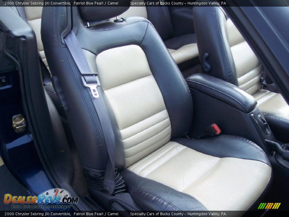 2000 Chrysler Sebring JXi Convertible Patriot Blue Pearl / Camel Photo #26
