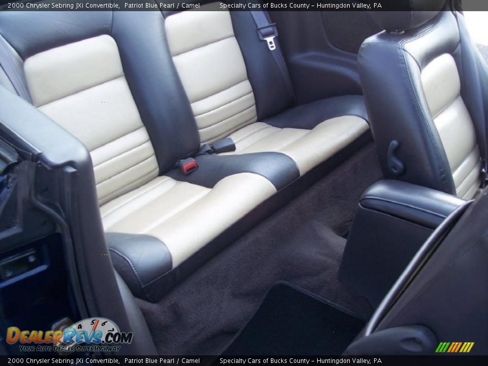 2000 Chrysler Sebring JXi Convertible Patriot Blue Pearl / Camel Photo #27