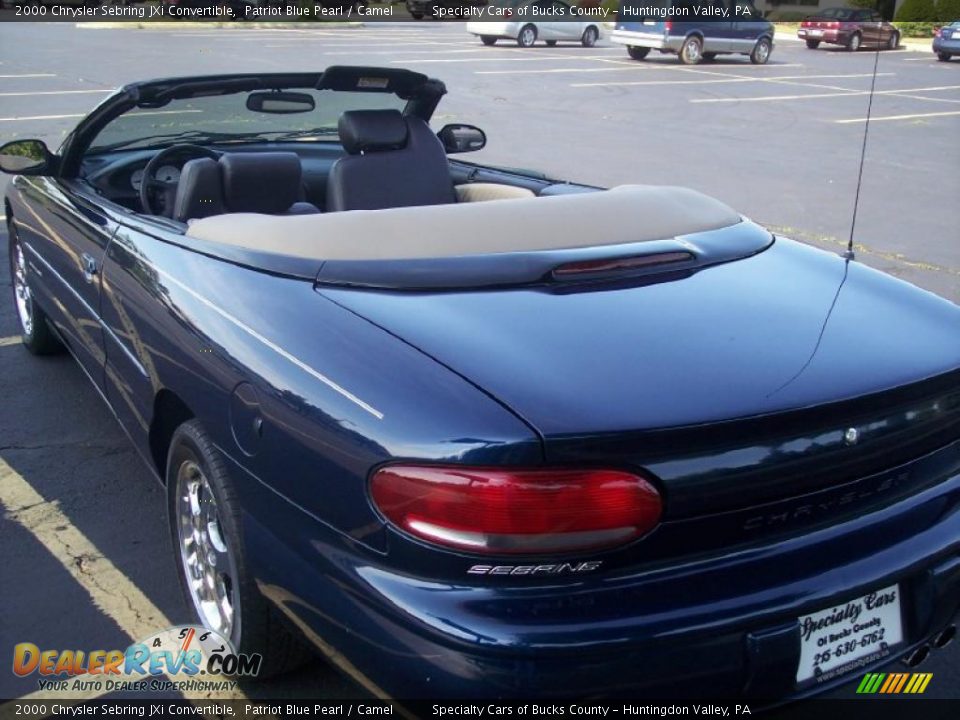2000 Chrysler Sebring JXi Convertible Patriot Blue Pearl / Camel Photo #28