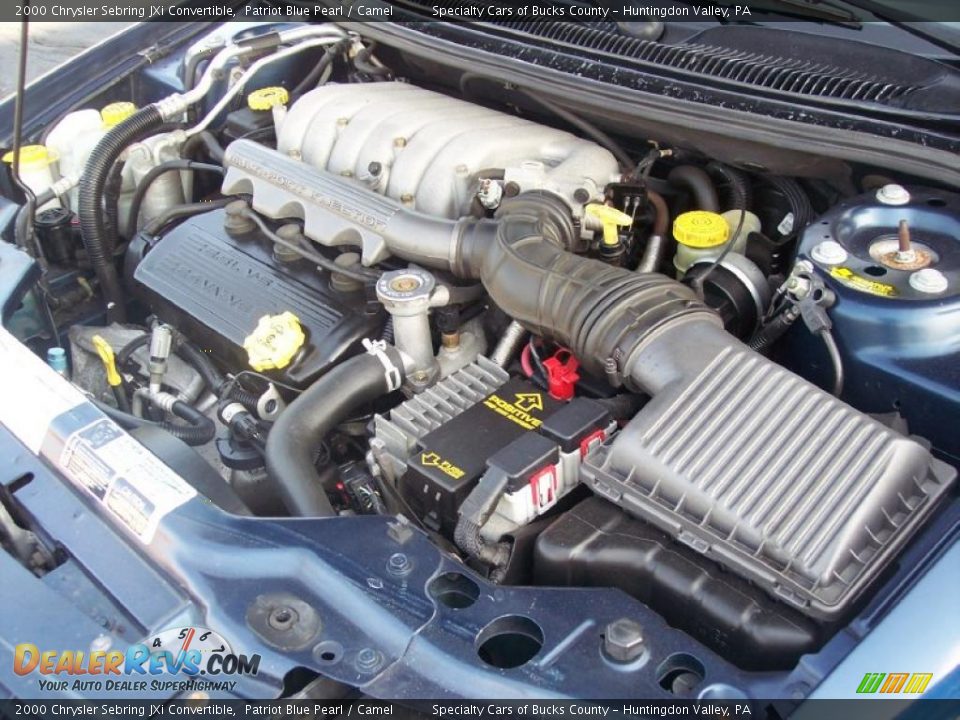 2000 Chrysler Sebring JXi Convertible Patriot Blue Pearl / Camel Photo #32
