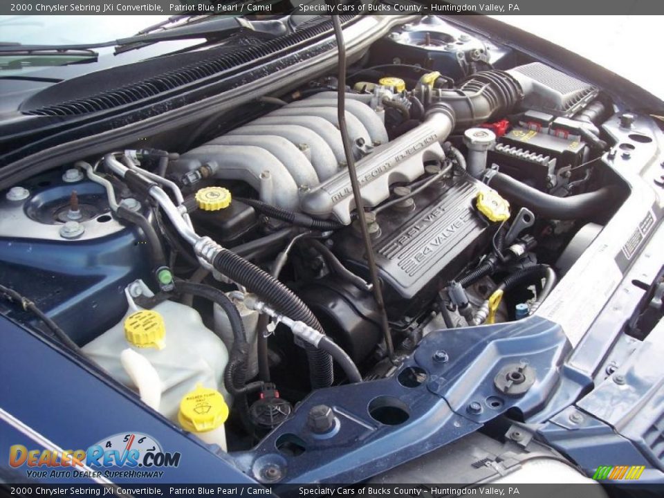 2000 Chrysler Sebring JXi Convertible Patriot Blue Pearl / Camel Photo #33