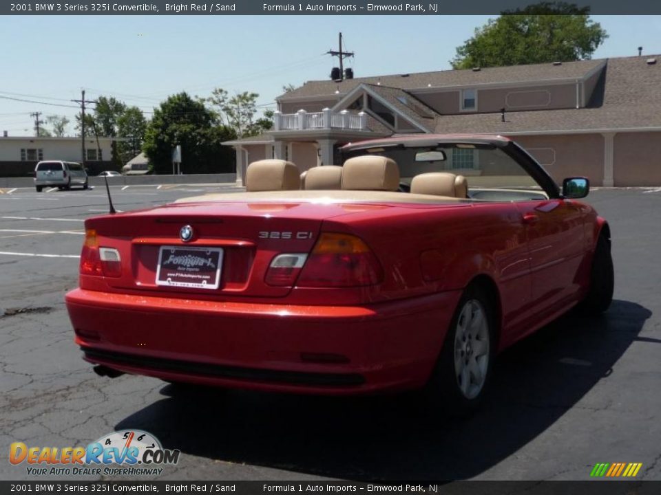 2001 BMW 3 Series 325i Convertible Bright Red / Sand Photo #3