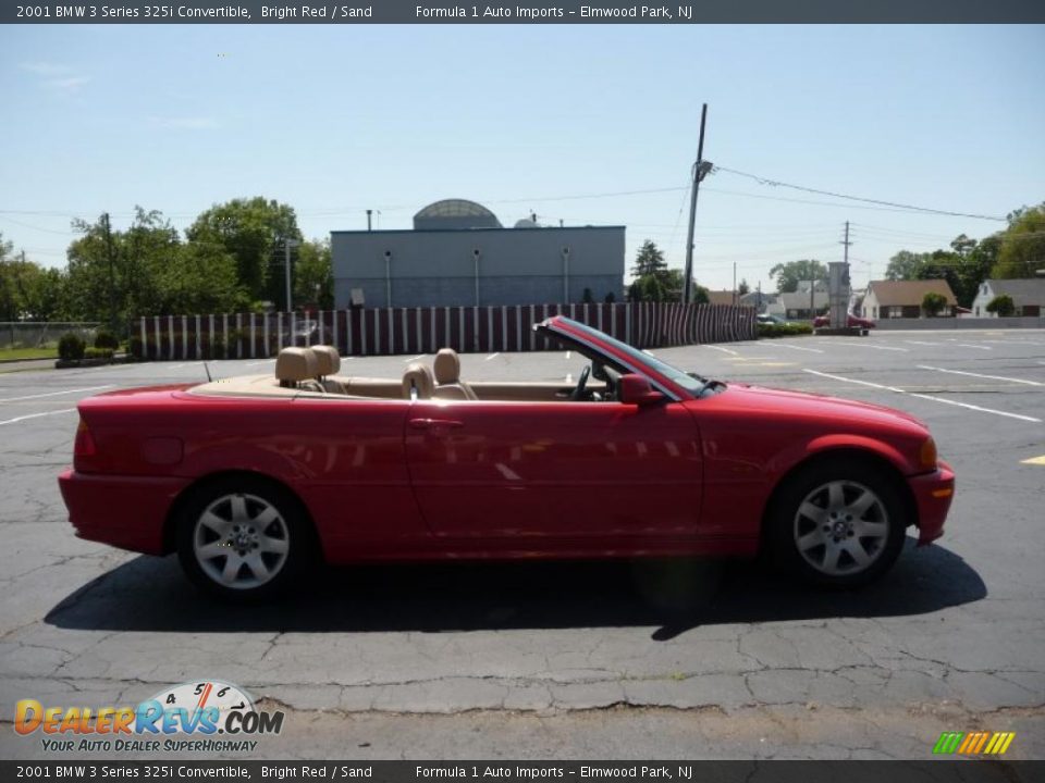 2001 BMW 3 Series 325i Convertible Bright Red / Sand Photo #9