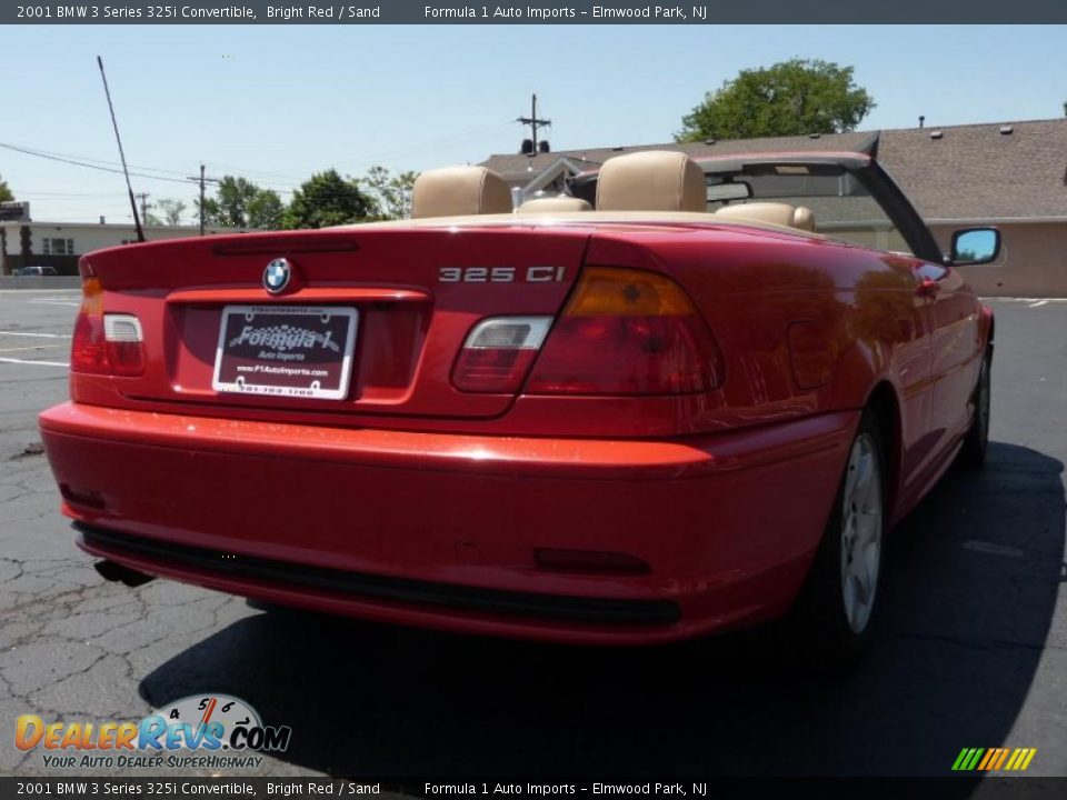 2001 BMW 3 Series 325i Convertible Bright Red / Sand Photo #10