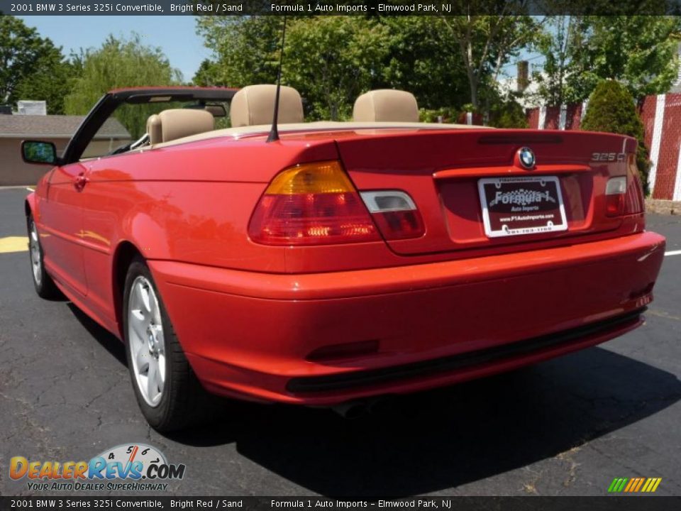 2001 BMW 3 Series 325i Convertible Bright Red / Sand Photo #12