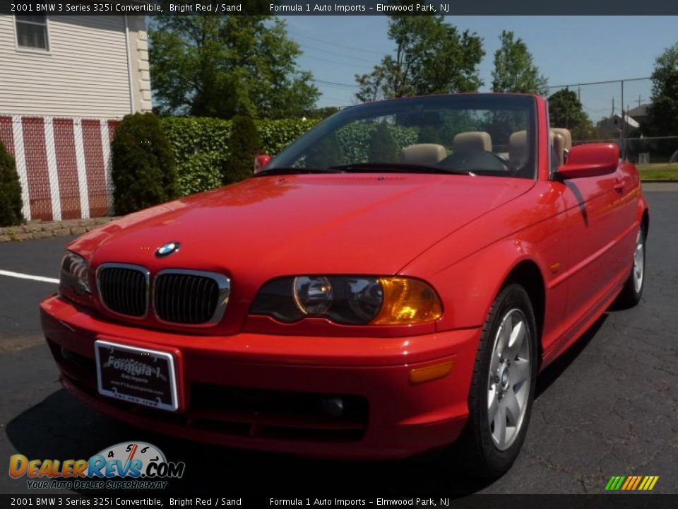 2001 BMW 3 Series 325i Convertible Bright Red / Sand Photo #13