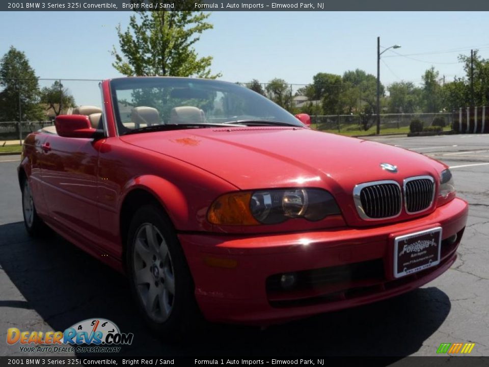 2001 BMW 3 Series 325i Convertible Bright Red / Sand Photo #14