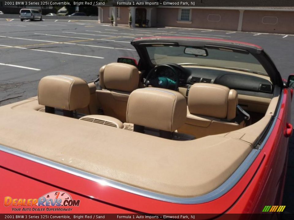 2001 BMW 3 Series 325i Convertible Bright Red / Sand Photo #16
